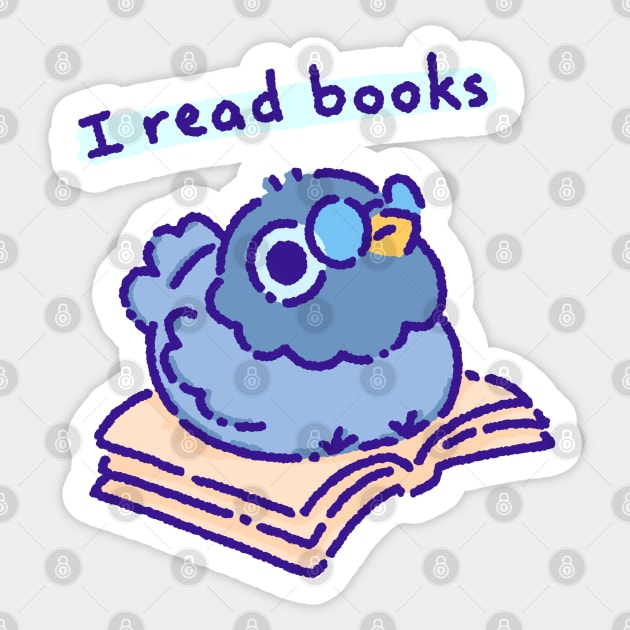 I read books Sticker by Tinyarts